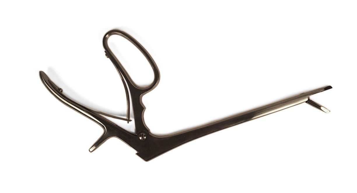 Krokodilletang til fjernese af foderrest længde 18 cm, med etui